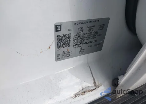 2018 Chevrolet Suburban Lt из США, поврежденный, VIN 1GNSCHKC1JR104250